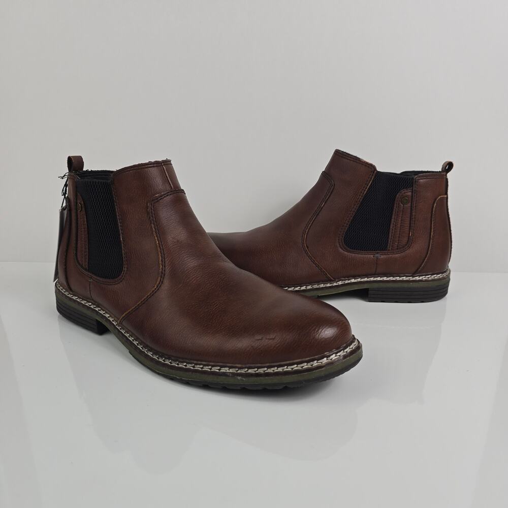 Sonoma Mens Brown Slip-On Round Toe Ankle Chelsea Boots Size 11 Casual Business